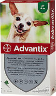 Капли Адвантикс от блох и клещей для собак до 4 кг 1уп.( 4 пипетки) Bayer Advantix