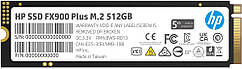 Накопичувач SSD 512Gb HP FX900 Plus M.2 2280 PCIe Gen4 x4 3D NAND, Retail (7F616AA)