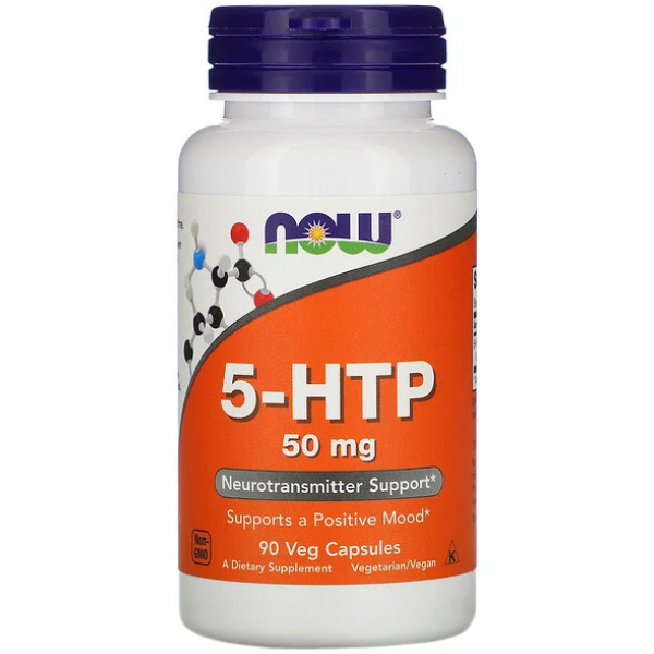 5 - гідрокситриптофан - NOW Foods 5-HTP 50 mg / 90 caps