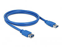 Кабель пристроїв-подовжувач Gutbay USB3.0 A M F 1.0m AWG24+28 3xShielding D4.5mm Cu синій(78 EM, код: 7454327