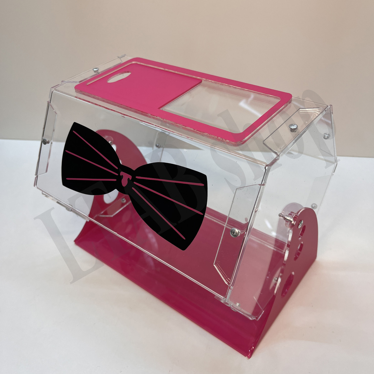 Кольоровий рожевий лототрон з логотипом | Лототрон брендований | 5,5 літрів