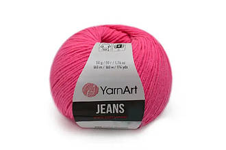 YarnArt Jeans, Неон Рожевий №59