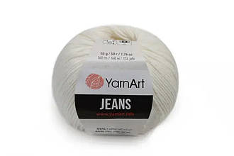 YarnArt Jeans, Білий №1