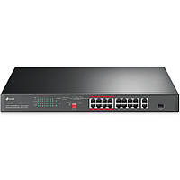 Комутатор TP-Link TL-SL1218P 16xFE (16xPoE), 2xSFP, 150Вт, Некерований (TL-SL1218P)