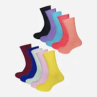 Набор носков женских высоких хлопковых Лана Теннис colorful 36-40 10 пар Ассорти