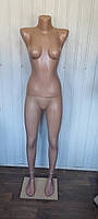 Манекен женский телесного цвета на подставке без головы Б/У