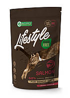 Корм Nature's Protection Lifestyle Grain Free Salmon Senior Cat сухой с лососем для пожилых котов 0.4 кг
