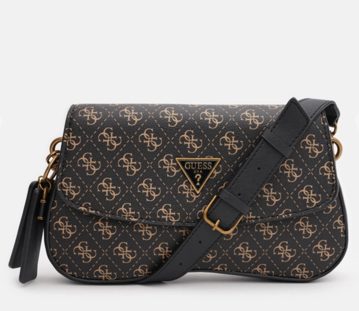 Сумка жіноча Guess CORDELIA FLAP SHOULDER BAG Коричневий. (0323)