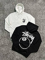 Мужская кофта худи Stussy черная с капюшоном Стусси весенняя осенняя (G)