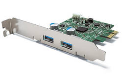 Контролер PCI-E USB3.0 (2ext. Molex) Low Profil, NEC, RTL (B00192)