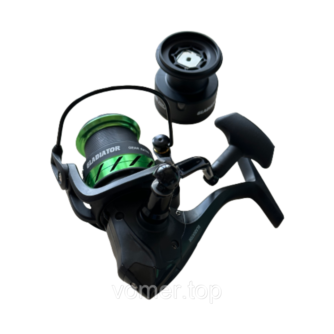 Котушка GLADIATOR 8+1 "MIRO FEEDER"5000 Металева шпуля + пластмасова