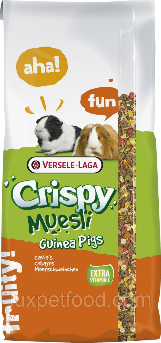 Versele-Laga crispy muesli guinea pigs 20кг Верселе-Лага криспі хрусткі мюслі морська свинка корм для морської свинки для гризунів