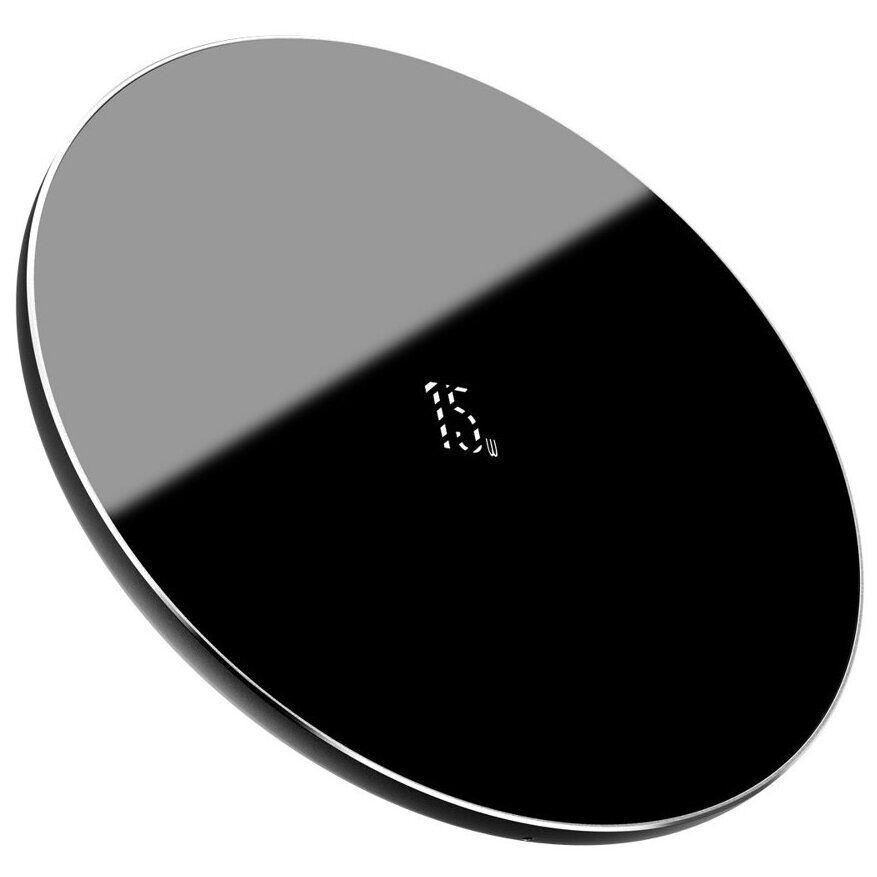 Беспроводное зарядное устройство Baseus Simple Wireless Charger (15W) WXJK-B01 - Black - фото 1 - id-p2129864670