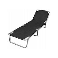 Розкладне крісло шезлонг JG NEON лежак пляжний для саду для басейну з підсклянником