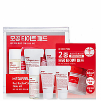Набір для омолодження шкіри з колагеном та лактобактеріями Medi-Peel Red Lacto Collagen Trial Kit