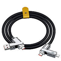 Быстрая зарядка Кабель для передачи данных USB Type-C 66W //1,0м Оранжевый Черный