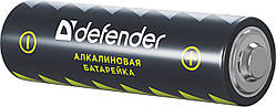 Батарейка AA/LR06 Alkaline, Defender, (блістер 4 шт.) (56012)