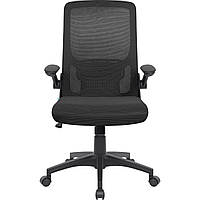 Крісло офісне Defender Dallas сітка,3 клас, рег.підлокітника,120кг, чорне (64328)
