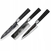 Набір Samura Super 5 з трьох кухонних ножів зі сталі AUS-10