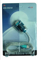 Перехідник USB --> COM (RS232) 9pin, Chipset PL-2303HXD, кабель 1.5м. RTL (S0472)