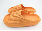 Шльопанці жіночі пляжні літні модні модні литі молодіжні EVA помаранчеві, фото 4
