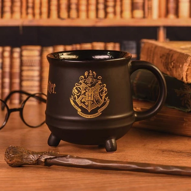 Чашка Гарри Поттер Горщик із гербом Гогвартса - фото 1 - id-p2129949431
