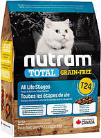 Корм Nutram T24 Total Grain-Free Salmon Trout Cat сухой с лососем и форелью для котов 1.13 кг