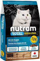Корм Nutram T24 Total Grain-Free Salmon Trout Cat сухой с лососем и форелью для котов 5.4 кг