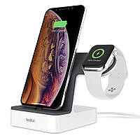 Док-станція Belkin PowerHouse Charge Dock White для iPhone і Apple Watch