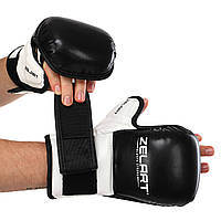 Перчатки для смешанных единоборств Zelart Fight Gear 4612 размер L Black-White