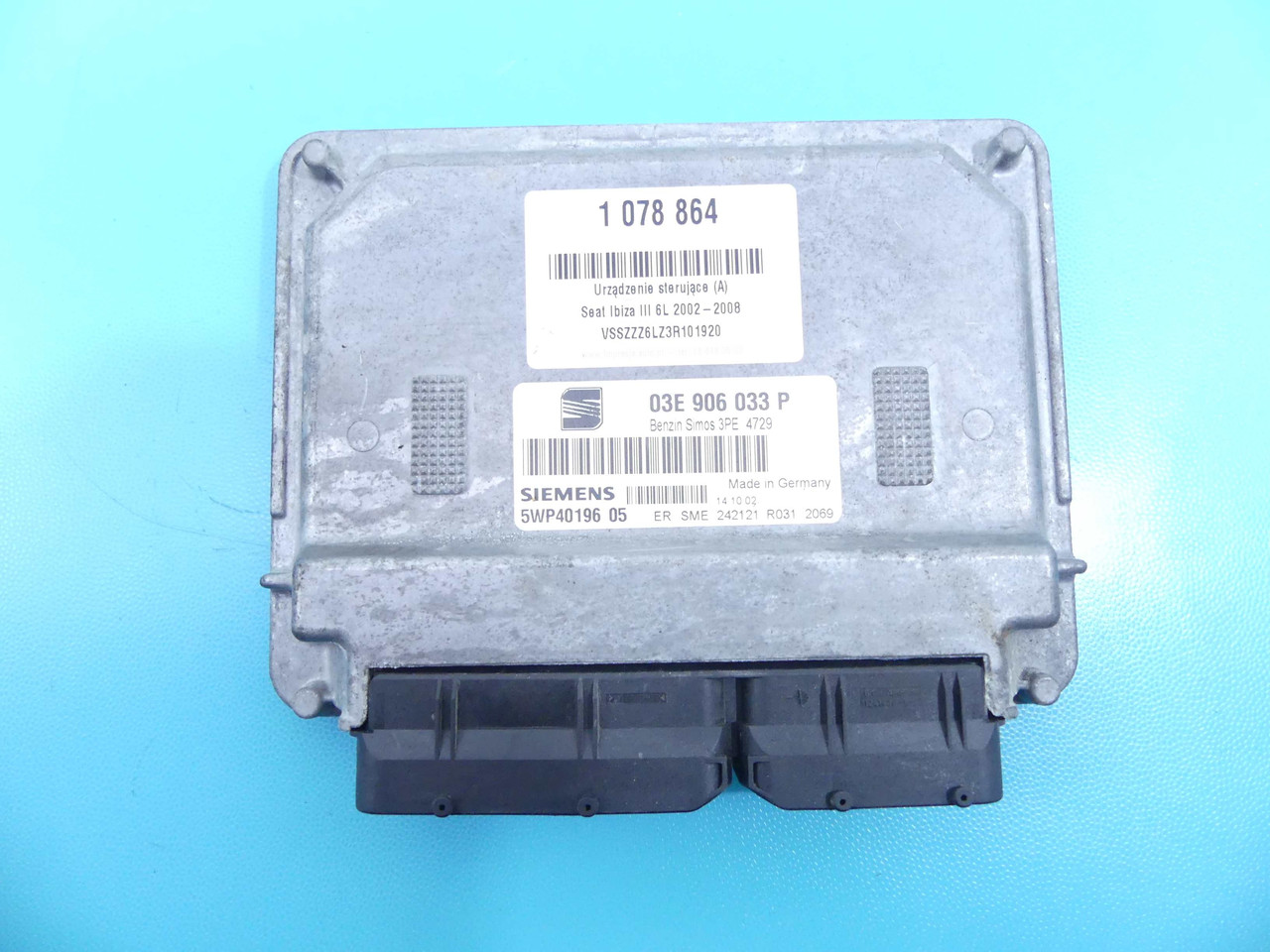 ЕБУ ECU Блок керування двигуном Seat Ibiza 1.2 03E906033P, 5WP4019605