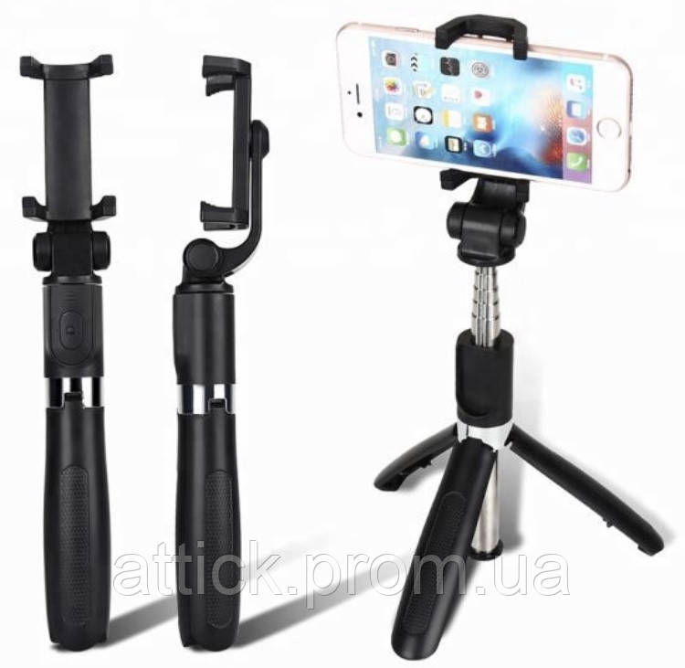 Селфі палиця Монопод тринога Apexel Selfie Stick L01 bluetooth - фото 3 - id-p2129696159