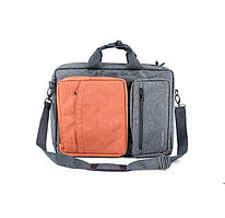 Рюкзак-сумка для ноутбука 15.6" Modecom Reno сіро-помаранчева (TOR-MC-RENO-ORG)