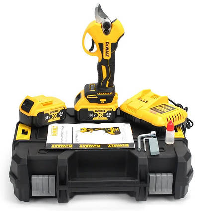 Акумуляторний секатор DeWalt DCMPP550P1 (36V, 6AH), АКБ секатор Девольт