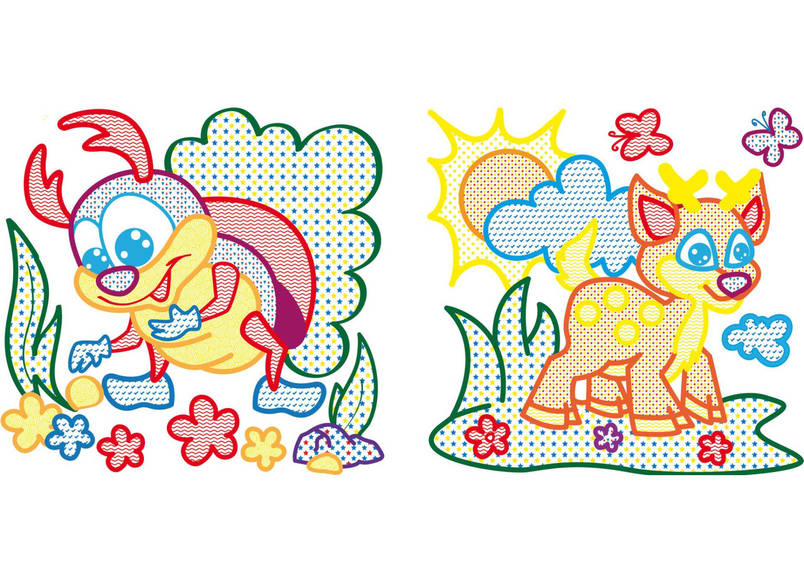 Книжка для дітей "Водяні розмальовки з кольоровим контуром. У лісі" | Кристал Бук, фото 2