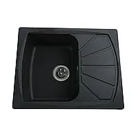 Гранітна мийка Bretta Tera чорний металік (50х61)
