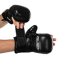 Перчатки для смешанных единоборств Zelart Fight Gear 4612 размер XL Black
