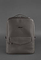 Кожаный городской рюкзак на молнии BlankNote Cooper Мокко (BN-BAG-19-beige)