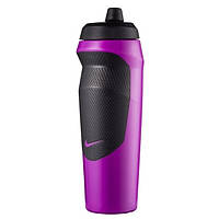 Пляшка для води Nike HYPERSPORT BOTTLE 20 OZ 600 ml фіолетово-чорна N.100.0717.551.20, Фіолетовий, Розмір