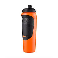 Пляшка для води Nike HYPERSPORT BOTTLE 20 OZ 600 ml чорно-жовтогаряча N.100.0717.899.20, Жовтогарячий, Розмір (EU)