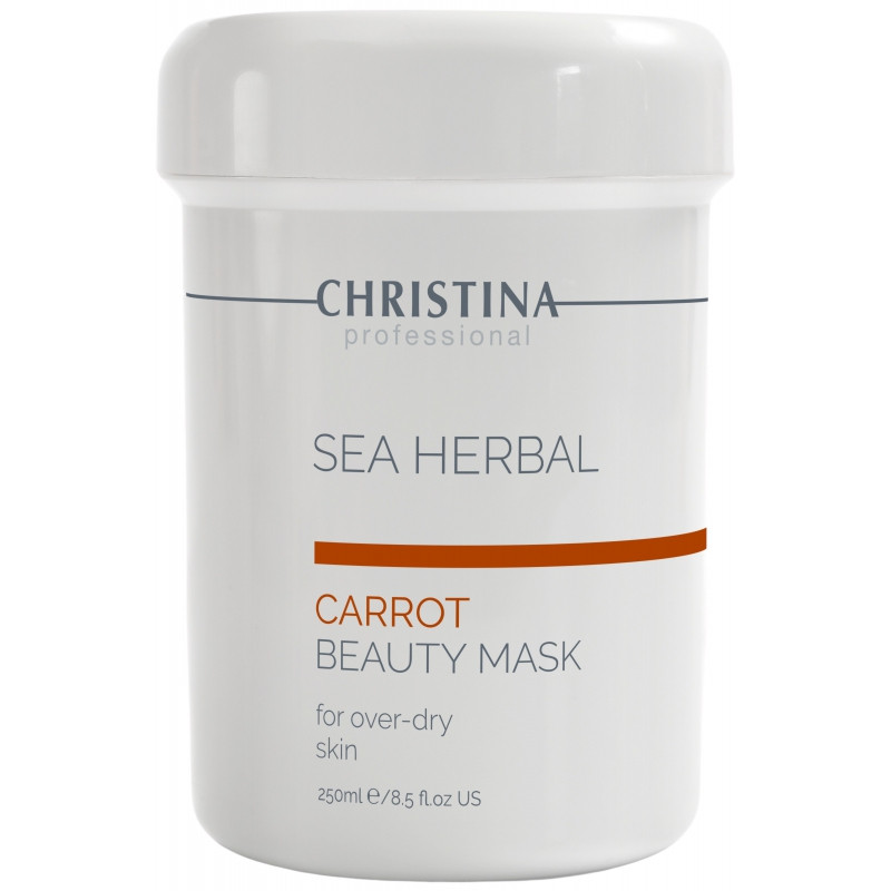Морквяна маска для сухої, подразненої, чутливої шкіри Christina Sea Herbal Beauty Mask Carrot 250 мл
