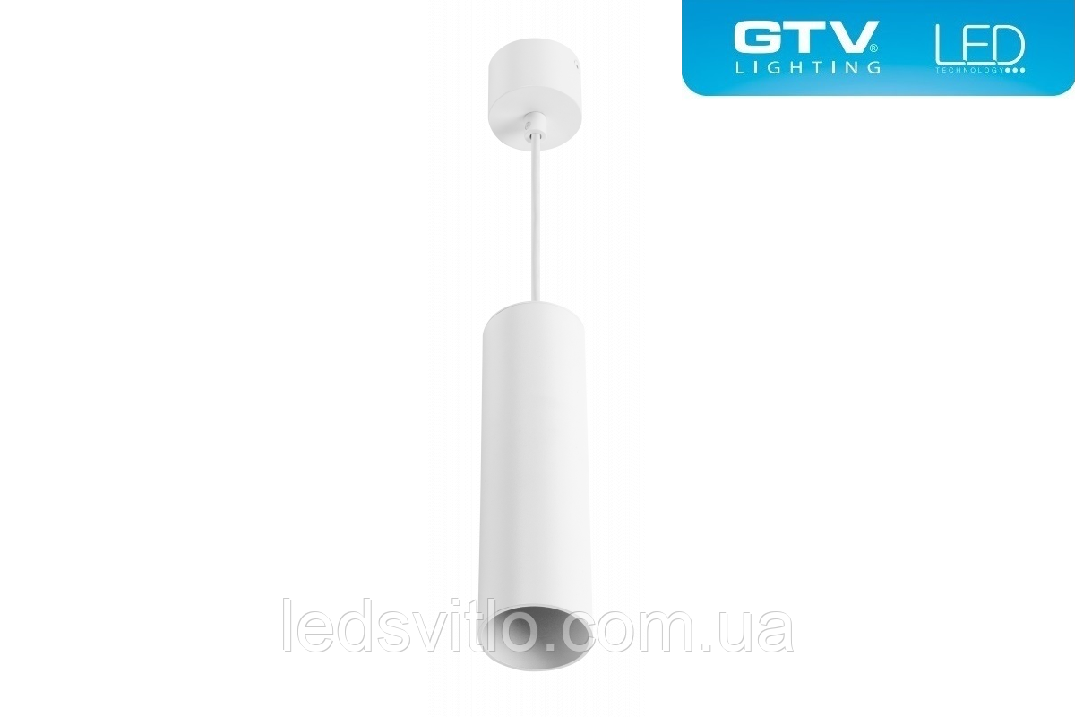 Світильник GTV LAGOS підвісний під лампу GU10 max.1x20W IP20 алюміній білий