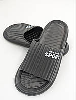Шлепанцы мужские летние шлепки пляжные легкие Jomix sport 100% EVA, Черный 42-43