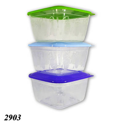 Судок харчовий ПГ 0,7л (3шт)