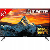 Smart TV 40 дюймів Android HD LED приставка DVBT2 WIFI LAN USB Manta