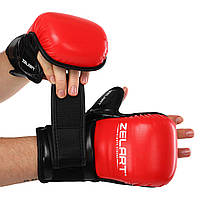 Перчатки для смешанных единоборств Zelart Fight Gear 4612 размер L Red-Black