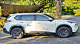 Вітровики хромовані, дефлектори вікон Nissan X-Trail 2021- (6шт./Autoclover/Південна Корея), фото 2