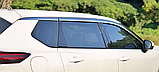 Вітровики хромовані, дефлектори вікон Nissan X-Trail 2021- (6шт./Autoclover/Південна Корея), фото 4