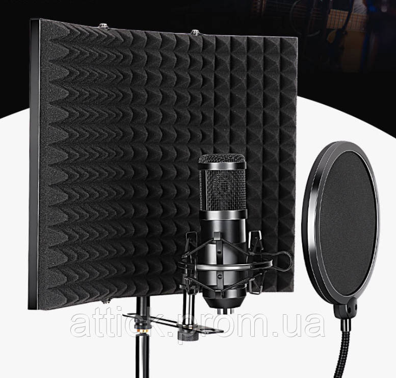Акустический микрофонный экран Manchez 3P (3 панели, пластик) at - фото 3 - id-p2129656953
