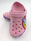 Крокси дитячі літні Jomix сандалі для дівчаток із метеликом, матеріал 100% EVA, рожеві, фото 2